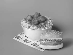 Veg Rice Bowl & Veg Burger