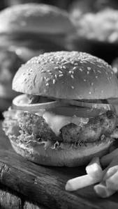Aloo Tikki Cheese Burger