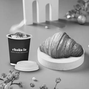 Butter Croissant with Hot Chocolate