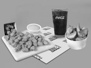 Chicken Pop-ins Large & Taters Small Combo