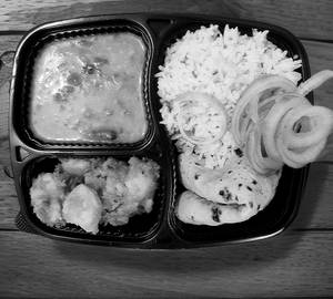 Arhar Dal Fry With Masala Aloo Thali