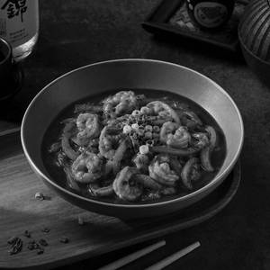 Shredded Prawn With Black Pepper Sauce