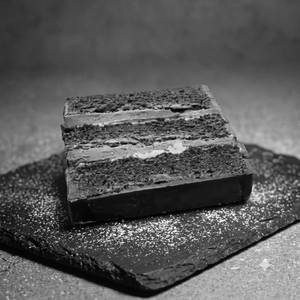 Chocolate & Caramel Cake Slice