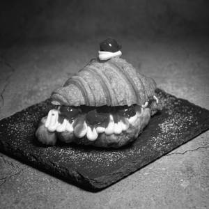 Cherry & Diplomat Croissant
