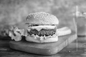 Veg Schezwan  Burger