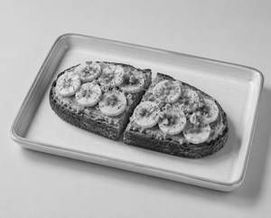 Peanut Butter Banana Toast (1 Slice/2 Pc)