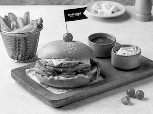 Double Cheese Chicken Burger