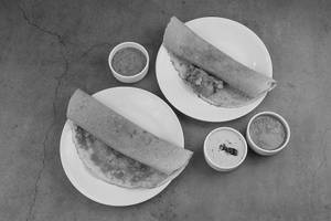 Masala Dosa + Ghee Karam Dosa