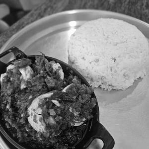 White Rice With Egg Tomato Curry [bc]