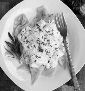 Veg Spinach N Mushroom Ravioli In Choice Of Sauce