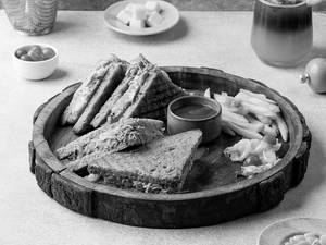 Grilled Bombay Masala Cheese Sandwich