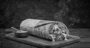 Chicken Strip & Patty Monster Wrap