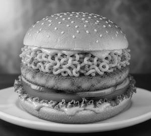 Aloo Tikki Maggi Burger