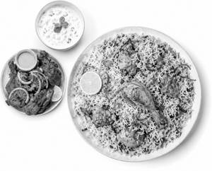Dum Biryani + Chicken 65