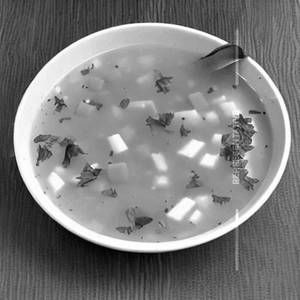 Veg peppery lemon soup