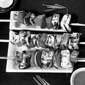 Grilled Seafood Skewers Marinated