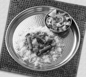 Rice And Veg Sambhar, Palya