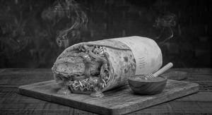 Hot Garlic Chicken Patty Wrap