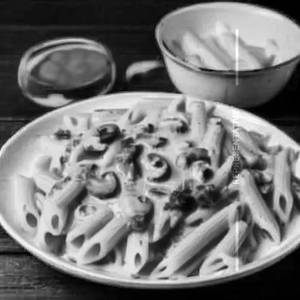 Creamy Mushroom Sauce Pasta Prawn