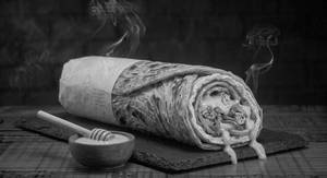 Double Egg Masala Laccha Paratha Roll