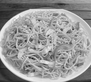 90S Wali Homemade  Desi Yellow  Chowmein  With Egg