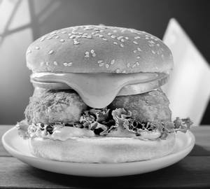 Momo Veg Cheese Burger