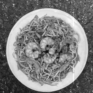 Prawns Triple Schezwan Noodles