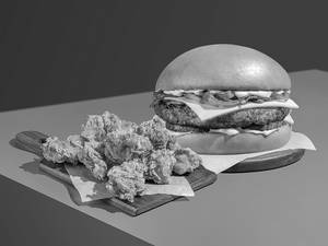 Classic Sandburger + Chicken Popcorn