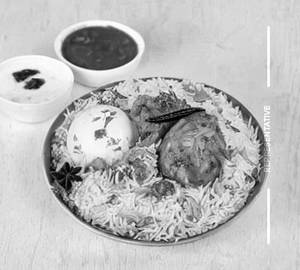 Chicken Dum Biryani Plate