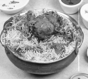 Chicken fry piece biryani single