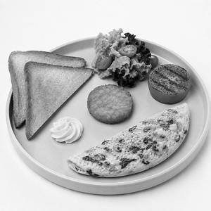 Mushroom Spinach & Cheese Omelette