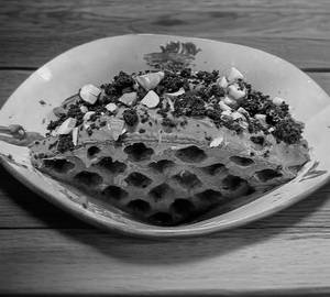 Almond Brownie Waffle