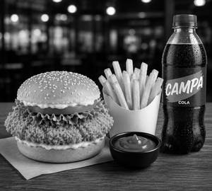 1 Chicken Burger + Fries + Cold Drink