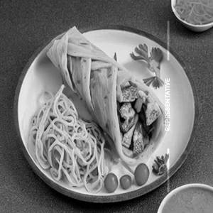 Veg Noodles Schezwan Roll