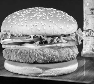 Chicken Schezwan Cheese Burger