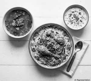 Muradabadi Chicken Biryani Raita Nd Rasam