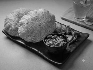 Wheat Chole Bhature