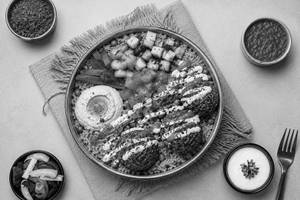 Harissa Falafel Rice Bowl