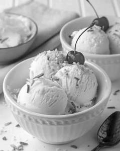 Rose Coconut Ice Cream