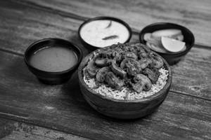 Mushroom Bhuna Biryani
