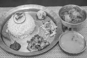 Chicken with Bamboo Shoot Thali
