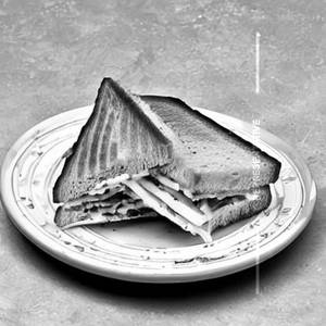 Bread butter toast sandwich