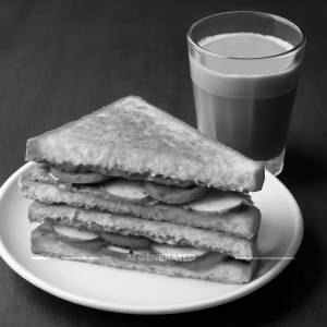 Veg Sandwich With Tea