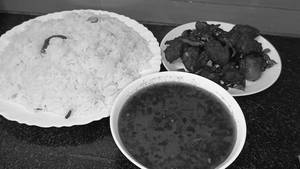 Ghee Rice - Mutton Chops And Chicken 65