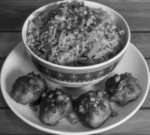 Chicken Fried Rice+Chicken Chilli Dry(4 Pieces)