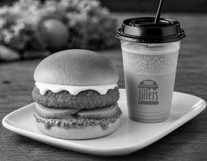 Classic Burger + Cold Coffee