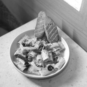 Creamy Pesto Rigatoni