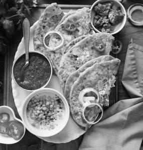 Mix Paratha (Paneer,onion) + Aachar + Dahi / Raita