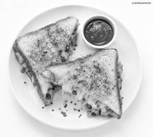 Aloo Matar Cheese Toast Sandwich