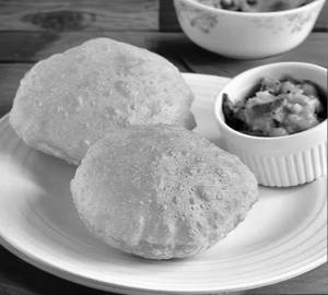 Poori with aloo curry